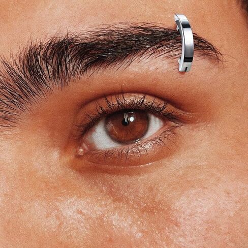 16G Labret Stud، G23 التيتانيوم العمودي Labret الشفاه ثقب المجوهرات، الذهب الحاجب حلقة الفرس البطن زر حلقة هوب للنساء الرجال in Saudi Arabia