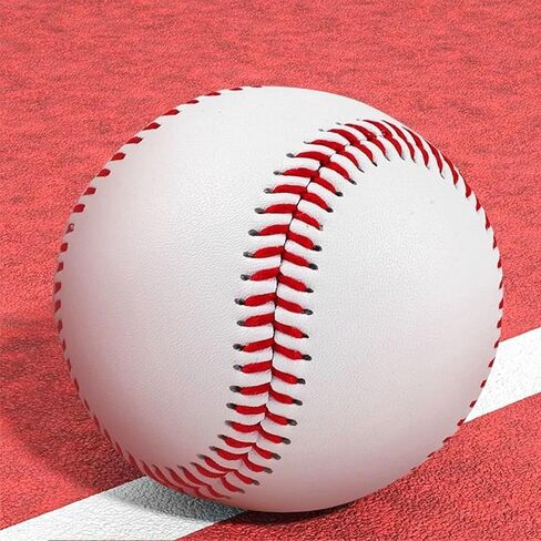 OMYOPY 3 Pack Blank Baseballs Solid Cork Core, 9 Inch Baseball Balls Unmarked Autographs Baseball for League Play, Pitching, Hitting, Batting, Fielding, Autograph, Gifts in Saudi Arabia