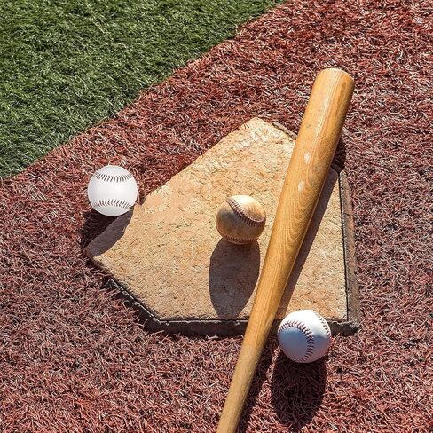 OMYOPY 3 Pack Blank Baseballs Solid Cork Core, 9 Inch Baseball Balls Unmarked Autographs Baseball for League Play, Pitching, Hitting, Batting, Fielding, Autograph, Gifts in Saudi Arabia