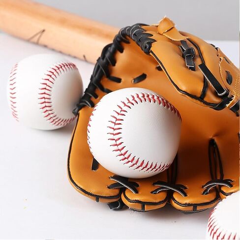 OMYOPY 3 Pack Blank Baseballs Solid Cork Core, 9 Inch Baseball Balls Unmarked Autographs Baseball for League Play, Pitching, Hitting, Batting, Fielding, Autograph, Gifts in Saudi Arabia
