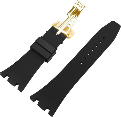 Rubber 26MM Watch Bands Compatible Fit for Audemars Piguet AP Royal Oak Offshore 15703 15710 15400 26470 26400 Silicone Strap Wirstband for Men and Women Waterproof Bracelet Watch accessories in Saudi Arabia