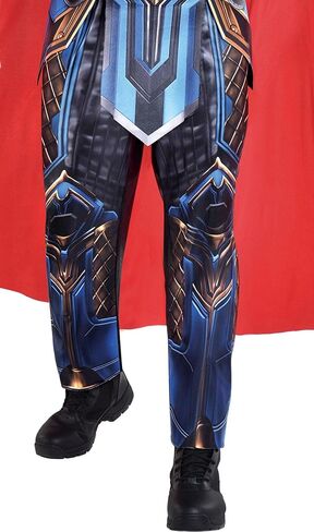 Party City Thor Costume for Men, Thor: Love and Thunder - Marvel Costume Includes Jumpsuit, Cape, Belt, & Gauntlets - Costumes for Halloween, Birthday Parties & Themed Events in Saudi Arabia
