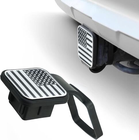 غطاء وصلة وصلة المقطورة الفضي، قابس مقاوم للغبار بخطاف المقطورة، غطاء حماية للفم المربع، غطاء أنبوبي لجهاز الاستقبال، أغطية وصلة السحب مناسبة لأجهزة الاستقبال مقاس 2 بوصة in Kuwait