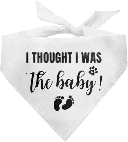 باندانا بعبارة I Thought I was The Baby Dog، باندانا للكلاب، اكسسوارات وشاح للكلاب، وشاح مثلث للكلاب، باندانا للكلاب الصغيرة والمتوسطة والكبيرة، باندانا للكلاب الصغيرة والمتوسطة والكبيرة، باندانا in Kuwait