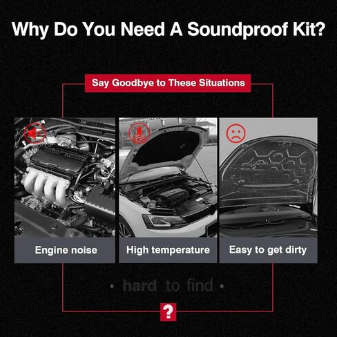 Mixsuper لعام 2024 الإصدار الجديد من Tesla Model 3 Highland، طقم عازل للصوت لصندوق السيارة الخلفي، طقم تقليل ضوضاء محرك صندوق السيارة، غطاء محرك السيارة، وسادة واقية لتخفي الصوت in Kuwait