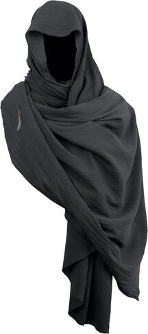 Medieval Cloak with Hood Men Apocalyptic Shawl Renaissance Costume Retro Shemagh Accessories in Saudi Arabia