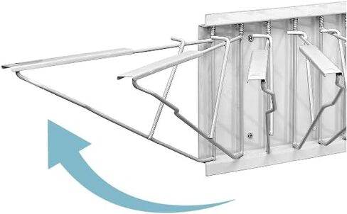 Adir Wall Mount Blueprint Storage Rack, Poster Wall Mount Display, Map Storage Rack and Plans File Holder Organizer with 12 Pivot Brackets - Plan Holder for Office in Saudi Arabia