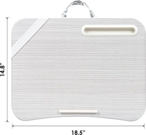 مكتب كمبيوتر محمول LAPGEAR XL مع حامل هاتف وإطار للجهاز - رمادي دمشقي - يناسب أجهزة كمبيوتر محمولة تصل إلى 17.3 بوصة - رقم الموديل 45524 in Kuwait