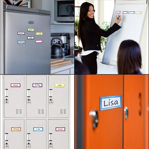 Magnetic Dry Erase Labels Galaxy Name Plates 3 x 1.2 Inches 32 Reusable Magnetic Strips Stickers for Classroom School Office Whiteboard Locker Refrigerator Supplies in Saudi Arabia