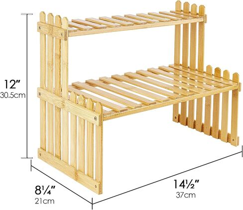 SHIDOW Bamboo Shelf, Desktop Organizer for Letter, A4 Paper, FIle, Horizontal File Holder, Office Supplies Storage Holder onDesk, Tabletop 13.7 x 11.8 x 9.84 inches in Saudi Arabia