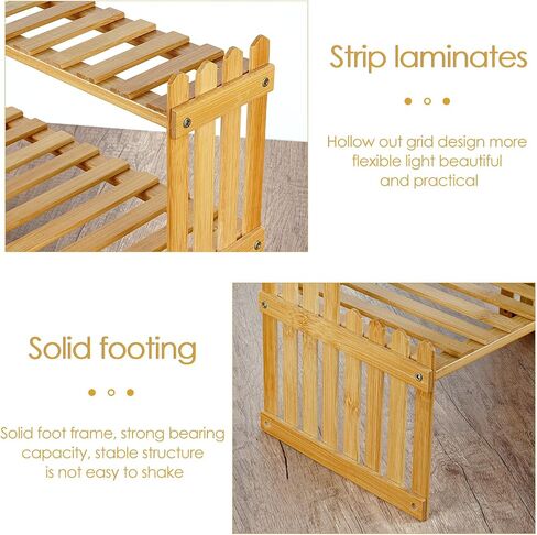 SHIDOW Bamboo Shelf, Desktop Organizer for Letter, A4 Paper, FIle, Horizontal File Holder, Office Supplies Storage Holder onDesk, Tabletop 13.7 x 11.8 x 9.84 inches in Saudi Arabia