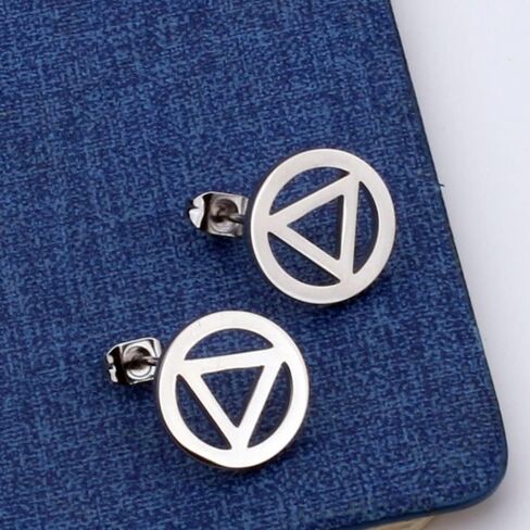 AA Earring Recovery Sobriety Gift Alcoholics Anonymous Jewelry in Saudi Arabia