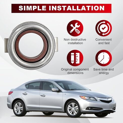 Clutch Release Bearing Replacement Compatible with 2001-2017 Honda Civic Si Accord Element CR-V Acura ILX CL TL CSX RSX TSX 22810-PPT-003 22810PPT003 in Saudi Arabia