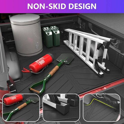 حصيرة سرير شاحنة Xipoo متوافقة مع 2015-2024 Ford F150 5.5Ft Truck Liner TPE مادة استبدال بطانة السرير لملحقات Ford F150 2015-2024 in Saudi Arabia