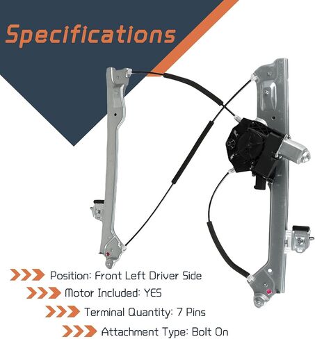 751-724 Window Regulator Driver Side Front with Power Window Motor for Cadillac Escalade ESV Chevy Silverado 1500 Tahoe GMC Sierra 1500 Sierra 2500 HD 2014-2020 OE#23422490(Front Left Side) in Saudi Arabia