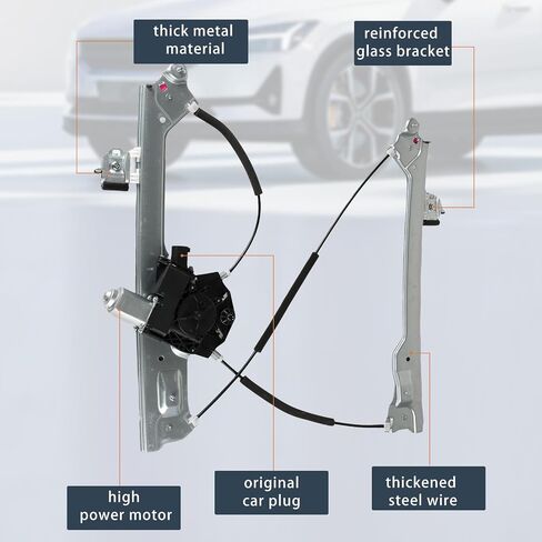 751-724 Window Regulator Driver Side Front with Power Window Motor for Cadillac Escalade ESV Chevy Silverado 1500 Tahoe GMC Sierra 1500 Sierra 2500 HD 2014-2020 OE#23422490(Front Left Side) in Saudi Arabia