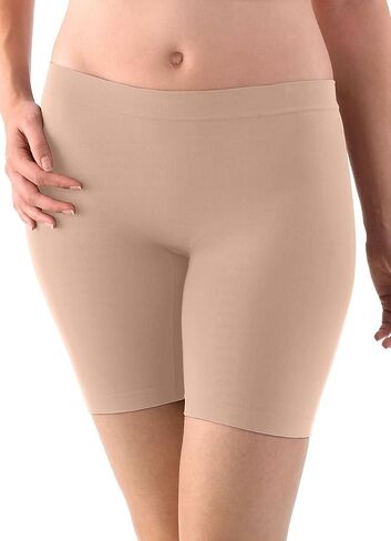 Jockey Ladies' Skimmies Slip Short Smooth Lightweight Mid-Length , 2 Pack (Medium) Black/Light Nude in Saudi Arabia