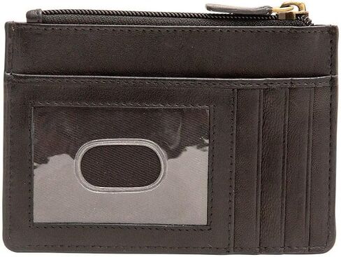 Myra Bag Reddy Holdy Embossing Color Print Leather Credit Card Holder - Red Compact Slim Wallet with Zipper & Card Slots, Small Coin Purse, Card Case Front Pocket for Women, Ideal for Party, Shopping in Saudi Arabia