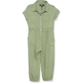 DKNY Girls Classic Comfy Short Sleeve Romper JumpsuitRomper