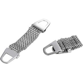 Stainless Steel Cufflinks for Mens, Cufflink Chain Mesh Wrap Hollow Tuxedo Cufflinks Wedding Cufflinks Accessories 6.4x1.6CM