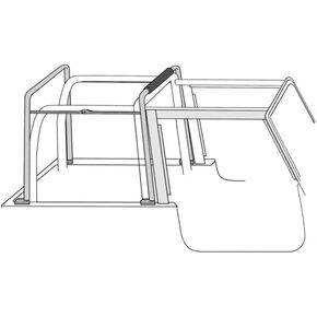 RAMPAGE PRODUCTS Soft Top Hardware for Jeep Wrangler YJ | Black | 69999 | Fits 1987-1995 Jeep Wrangler YJ