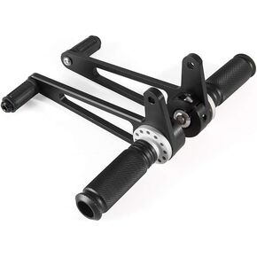 Motorcycle Cafe Racer CNC Aluminum Rear Sets Foot Pegs in Black Style 1 for Custom Bobber CB125 CB350 CB360 CB450,for KZ400 KZ650 KZ750 KZ900 KZ1000 KZ1100, for GT 125-750