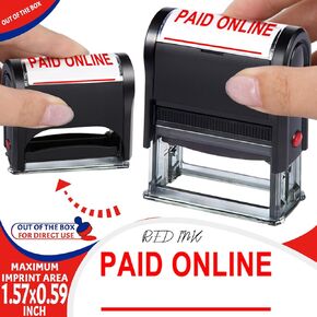 Void Stamps Office Stamps Self Inking Personalized for Business Supplies Custom Rubber Stamp Void Stamps for Office Supplies Red Ink(Void Stamp)