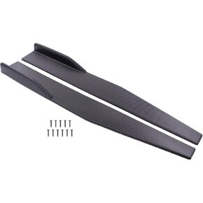 NewYall Carbon Fiber 31" 4" Bumper Rear Lip Side Skirt Rocker Panels Splitters Diffuser Winglet Wind for Honda Accord Civic CR-V CRX Acura ILX MDX RDX Mercedes-Benz C300 E350 CLA250 CLS500 CLK280