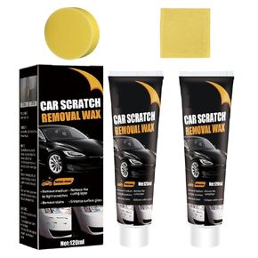 2 Pcs Car Scratch Repair Paste, Car Scratch Remover for Vehicles, Car Scratch Repair Paste Polishing Wax, Car Scratch Remover Kit with Wipe and Sponge for Car Vehicles Deep Scratches.