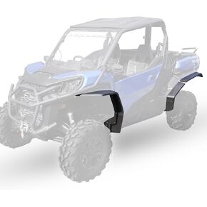 KIWI MASTER Widened Fender Flares Extended for 2021-2024 Can-Am Commander Accessories Replace OEM # 715006814 Front & Rear Extensions Mud Flaps Guards Black