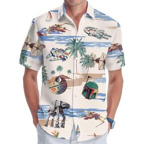 Funny Cat Hawaiian Shirt, Cute Kitten Short Sleeve Button Down Shirt, Gifts for Summer, Birthday Gifts