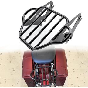 Gloss Black Luggage Rack for 2009-2022 Harley Touring Road King Street Electra Glide