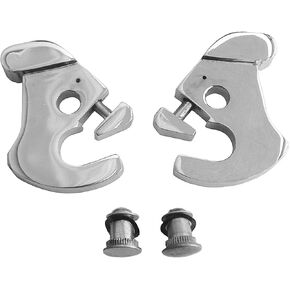 Rotary Latch Cam Lock Kit for Harley Davidson Detachable Side Plates Luggage Racks Tour Pack Racks - Chrome