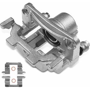 A-Premium Disc Brake Caliper Assembly with Bracket Compatible with Select Infiniti Models - EX35 2008-2012, FX35, EX37/FX37 2013, QX50 2014-2017, QX70 2014-2017 - Rear Right Passenger Side