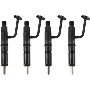 6646906 Fuel Injector 4Pcs Compatible with Isuzu 4JB1 Bobcat 843 853 1213 Mustang 960 2060 Loader Aftermarket Parts
