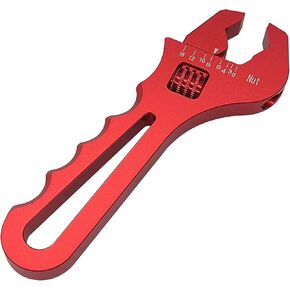 AN Adjustable Fitting Wrench Lightweight Spanner for 3AN-16AN Hose Fitting Adapter Aluminum Black