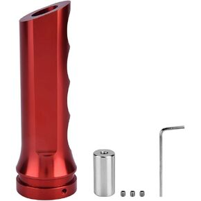 for Universal Emergency Brake Handle Silver Universal Auto Car Aluminum Alloy HandBrake Cover Handle Protector Hand Brake Sleeve(Red)