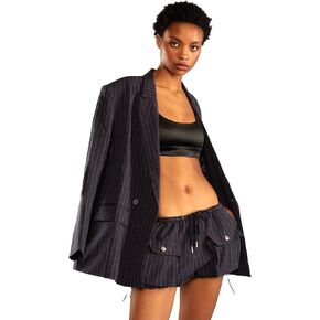 Cynthia Rowley Pinstripe Cargo Bloomer Short