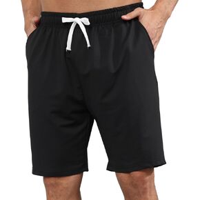 Men's Athletic Shorts 8" Casual Sweat Shorts Workout Jogger Shorts Sports Running Short Pants with Pockets
