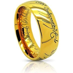 Elvish *The One (Tungsten) Ring* 18k Gold Plating