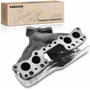 A-Premium Engine Exhaust Manifold W/Gasket & Flanges & Studs & Nuts & Bolt - 4Cyl 2.4L - Compatible with Toyota - 4Runner 1985-1995, Pickup 1985-1995, Celica 1985, Replace# 1714135080, 1714135100