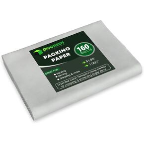 Packing Paper for Moving - 320 Newsprint Paper Sheets for packing supplies -10 lb - 17" x 27" Moving Supplies Packing paper for Dishes and Glasses - Made in USA