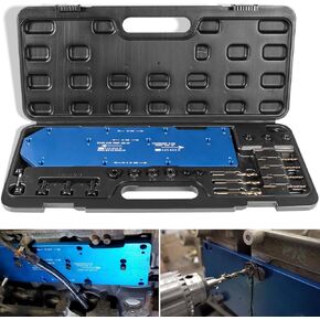 71600 Manifold Drill Template for FORD 4.6L, 5.4L & 6.8L V10 2 Valve and 3 Valve Triton Engines, Remove Broken Exhaust Manifold Bolts