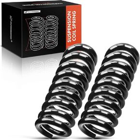 A-Premium 2Pcs Front Left Right Suspension Coil Spring Set Compatible with Chevrolet Express 2500 3500 & GMC Savana 2500 3500 2003-2016, Constant Rate Spring, Replace#15120845, 15120846