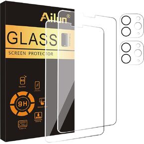 Ailun 2 Pack Screen Protector for iPad Pro 12.9 2022 6th & 2021 5th 2020 4th Generation + Camera Lens Protector,Tempered Glass Anti-Scratch Case Friendly, Compatible with Face ID Apple Pencil