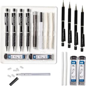 Mozart 2 Eraser Pen with 10 Jumbo Eraser Pen Refills Set, Easy to Use for Mechanical Pencils, Effective for Sketch, Architecture, Drafting, Art, Drawing Supplies.