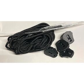 Wakeboard Binding Replacement Laces kit - Set of 4 with Locks