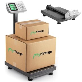 Industrial Computing Digital Platform Scale, 660lbs Load, 0.1lbs Accuracy, Electronic Floor Scale with LB/KG, AC/DC Power Supply, Heavy Duty for Industrial, Commercial or Small Business