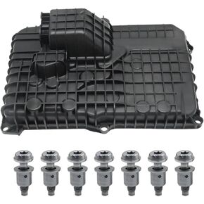 04752951AA Transmission Oil Pan with Drain Plug & Gasket Replacement for Chrysler Pacifica 2017 2018 2019 Replaces 4752920AA 4752951AA