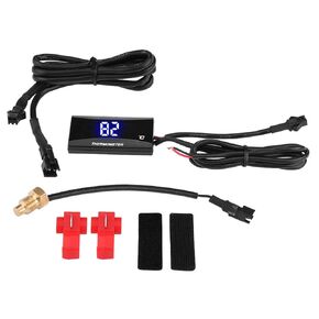 Universal Motorcycle Digital Thermometer, Blue LED Temperature Meter Gauge Water Temp Gauge Other Other Electronic Equipment